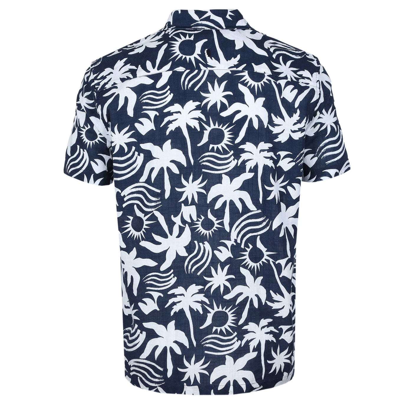 Remus Uomo Paolo Beach SS Shirt in Navy Back