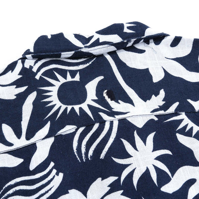 Remus Uomo Paolo Beach SS Shirt in Navy Nape Logo