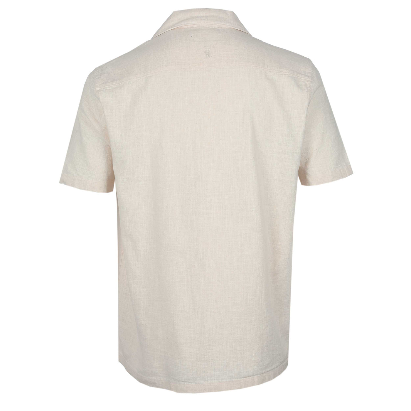 Remus Uomo Paolo Linen SS Shirt in Beige Back