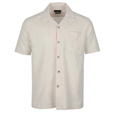 Remus Uomo Paolo Linen SS Shirt in Beige