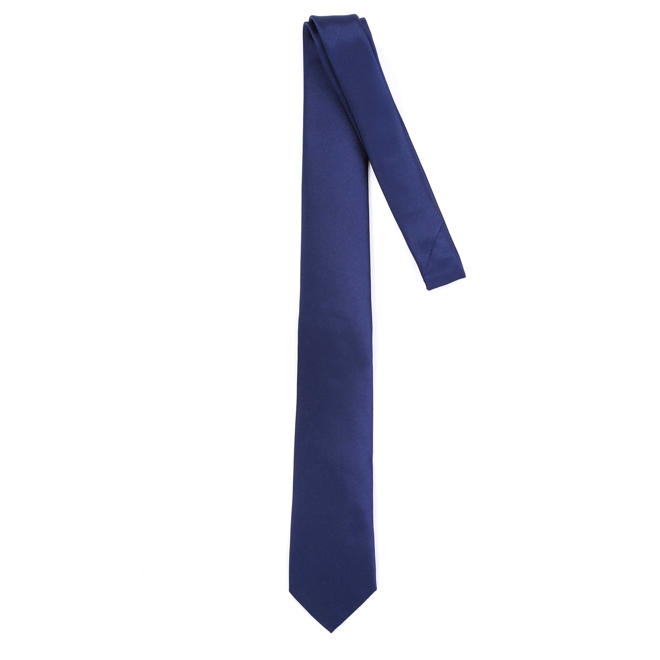 Remus Uomo Plain Tie in Navy