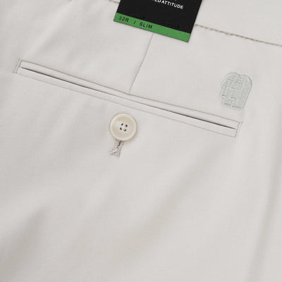 Remus Uomo Sondrio Trouser in Cream Logo