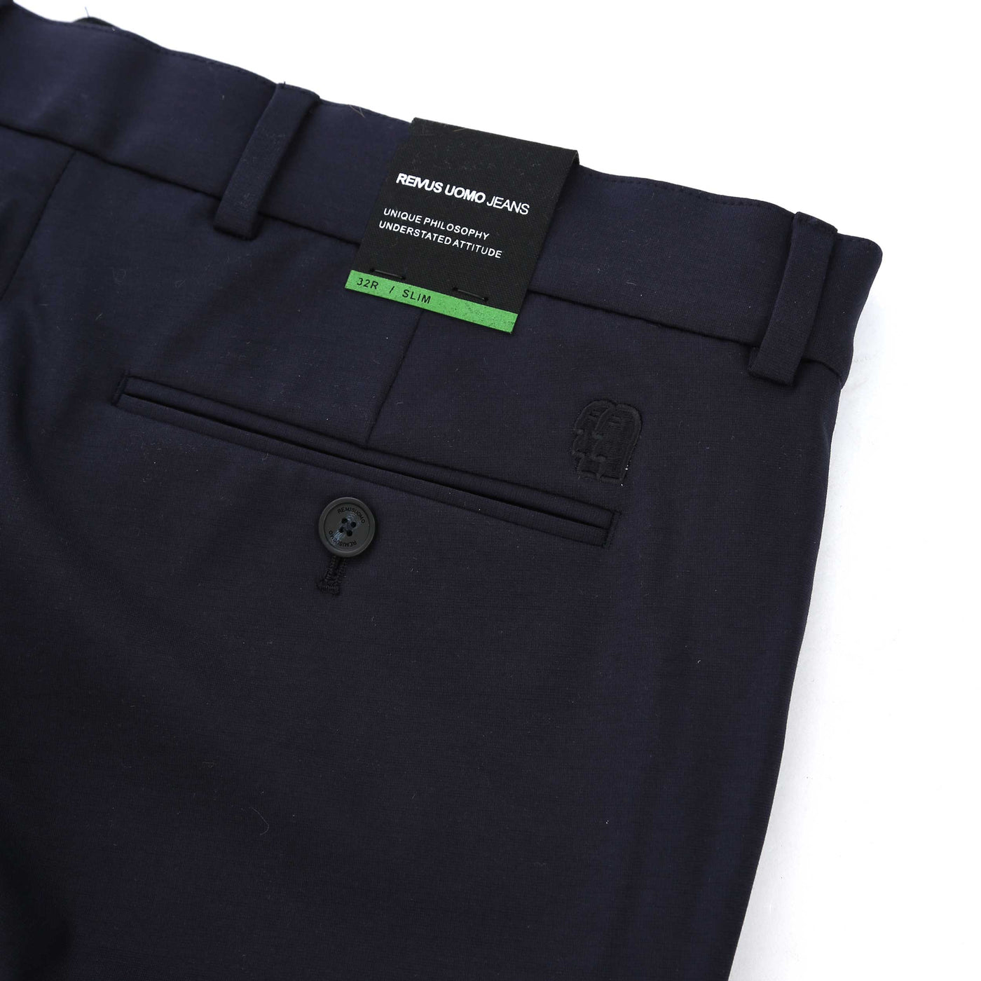 Remus Uomo Sondrio Trouser in Navy Logo