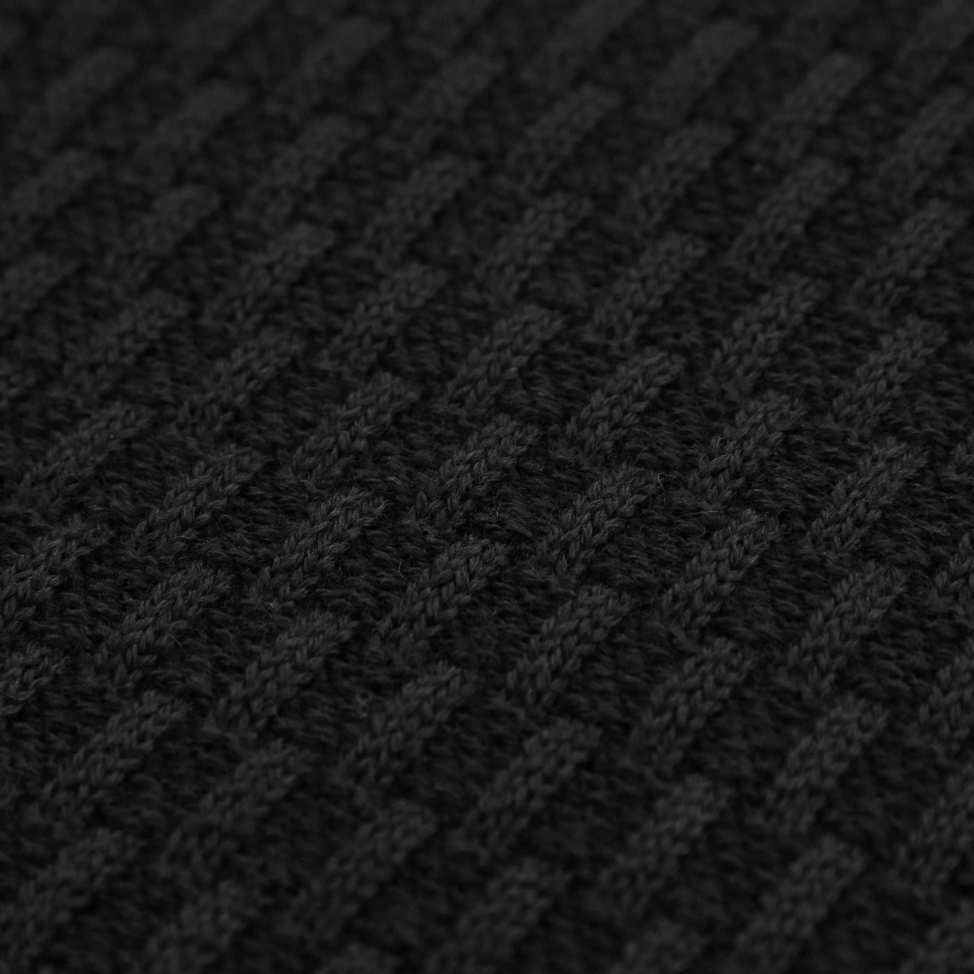 Remus Uomo Waffle 1/4 Zip Knitwear in Black Design