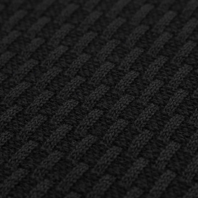 Remus Uomo Waffle 1/4 Zip Knitwear in Black Design