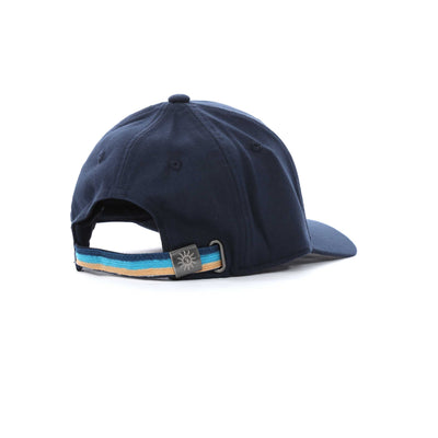 Sandbanks Badge Logo Cap in Navy Back
