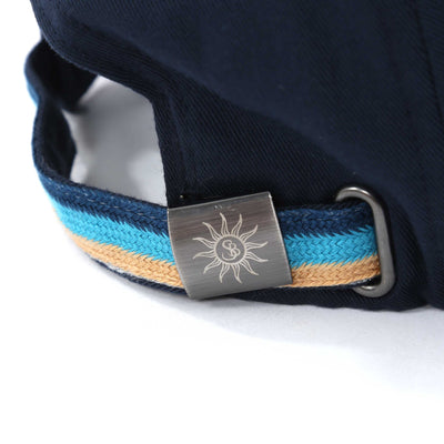 Sandbanks Badge Logo Cap in Navy Clasp