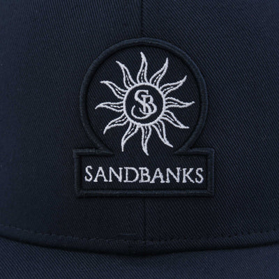 Sandbanks Badge Logo Cap in Navy Logo