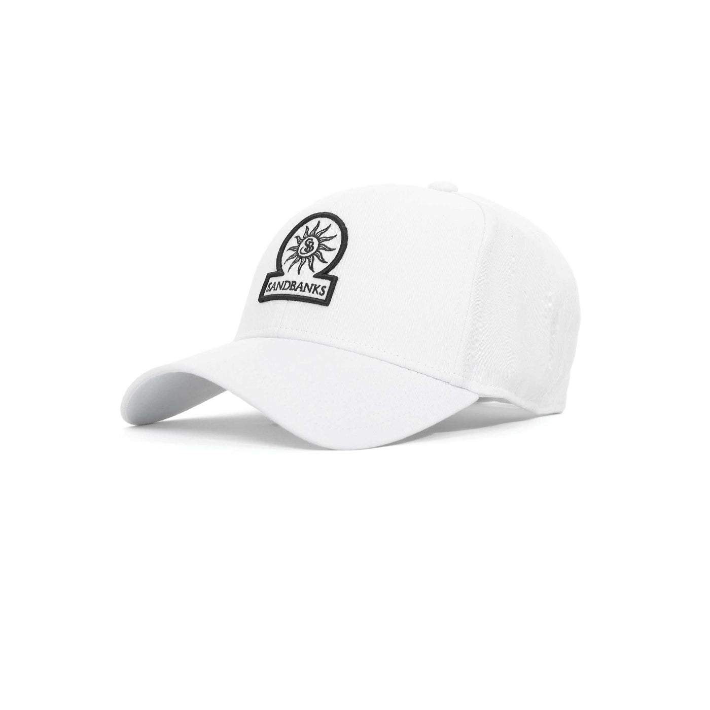 Sandbanks Badge Logo Cap in White