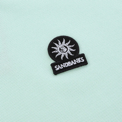 Sandbanks Badge Logo Polo Shirt in Mint Logo