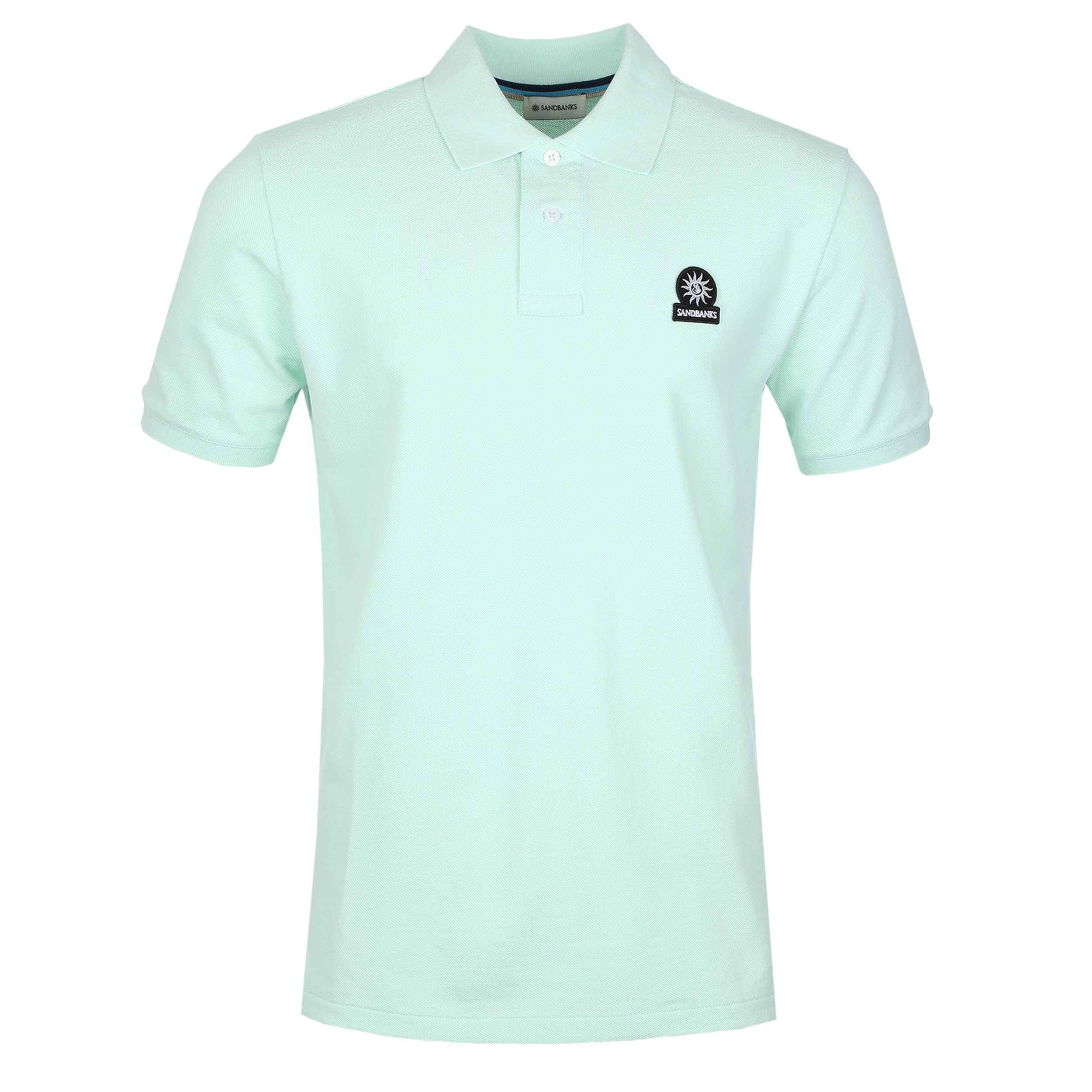 Sandbanks Badge Logo Polo Shirt in Mint
