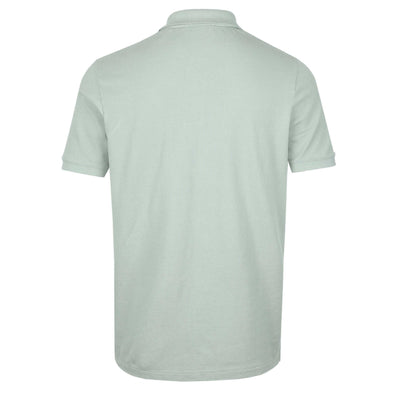 Sandbanks Badge Logo Polo Shirt in Sage Back