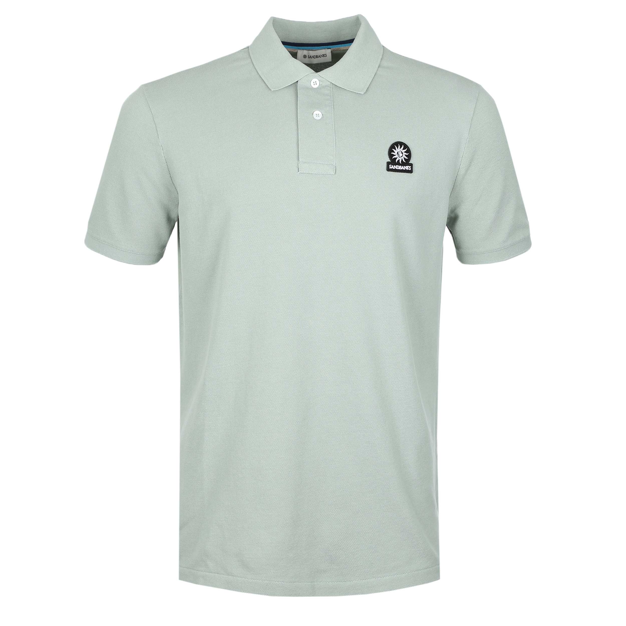 Sandbanks Badge Logo Polo Shirt in Sage