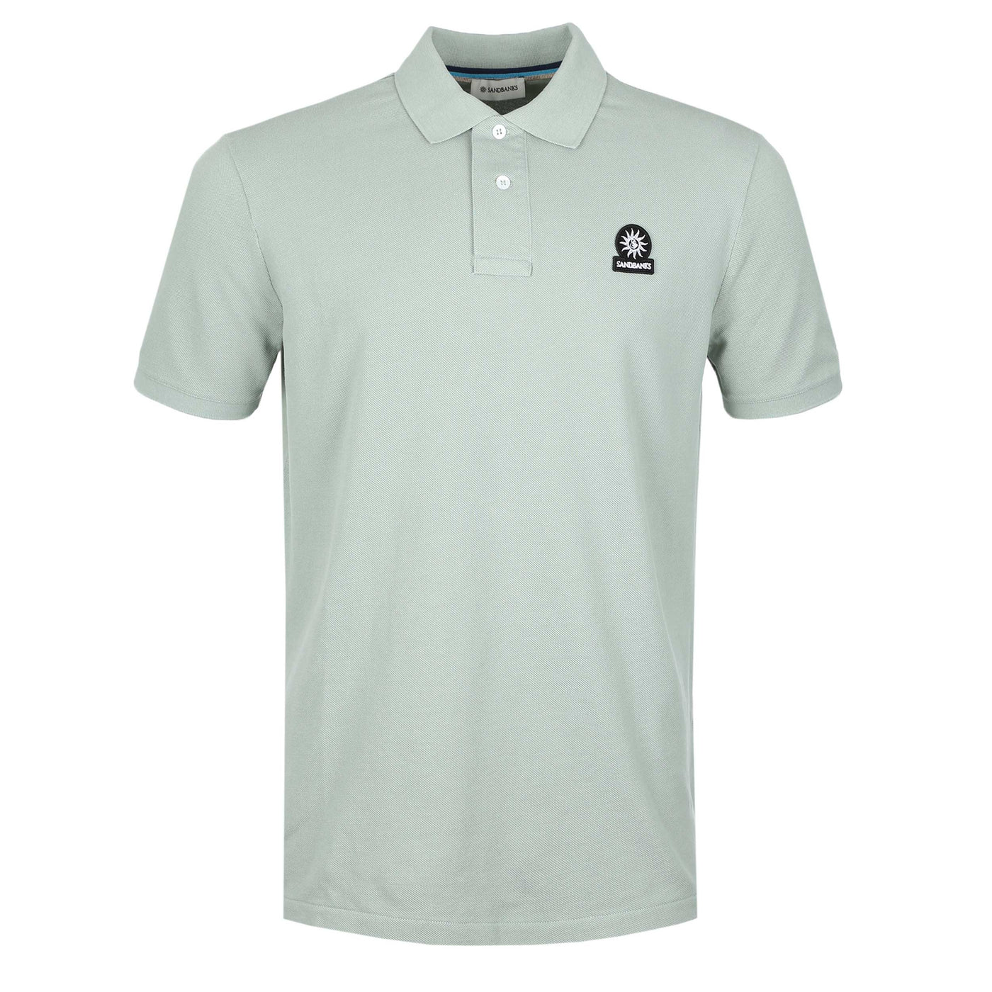 Sandbanks Badge Logo Polo Shirt in Sage Main
