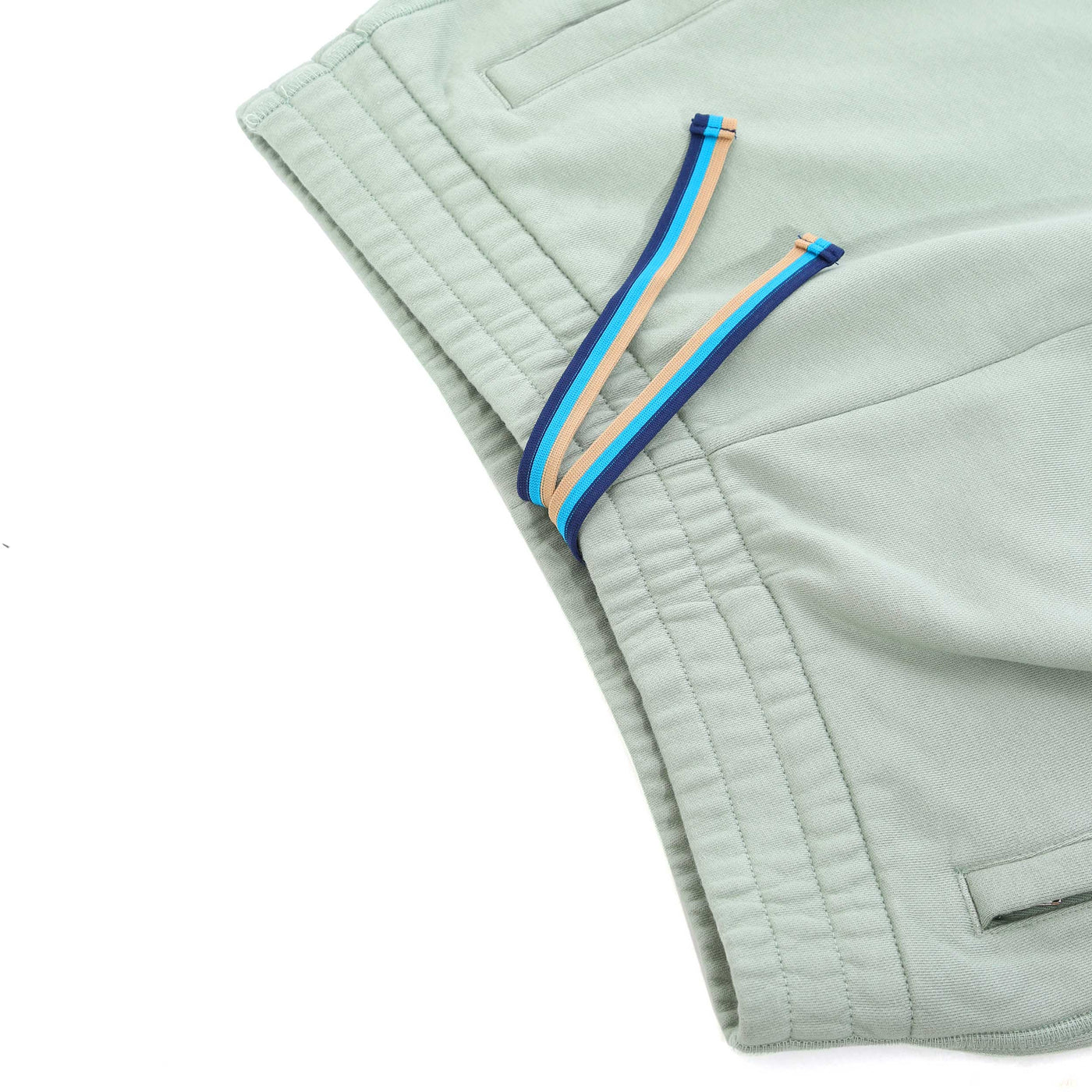 Sandbanks Badge Logo Sweat Short in Sage Waist