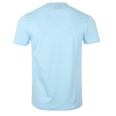 Sandbanks Badge Logo T Shirt in Crystal Blue Back