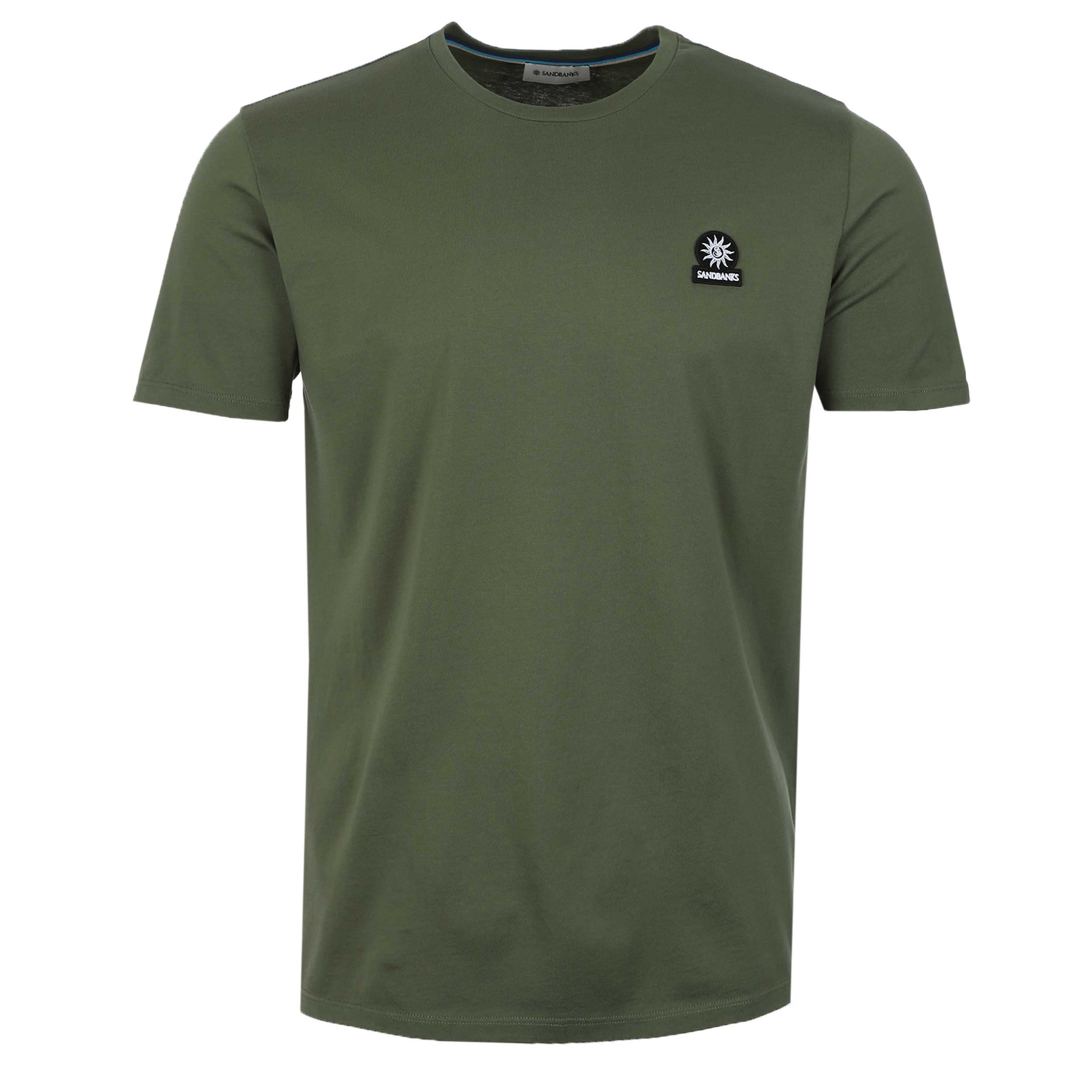 Sandbanks Badge Logo T Shirt in Olive