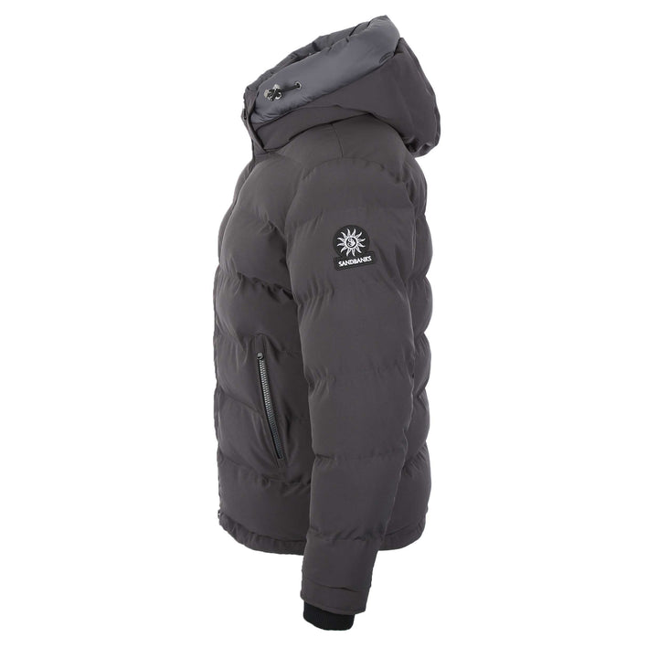 Sandbanks Banks Puffer Jacket Charcoal – Norton Barrie