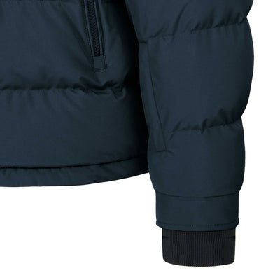 Sandbanks Banks Tri-Colour Puffer Jacket in Navy Cuff