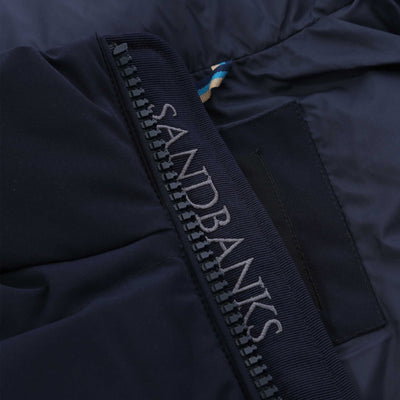 Sandbanks Explorer Gilet in Navy Placket Logo