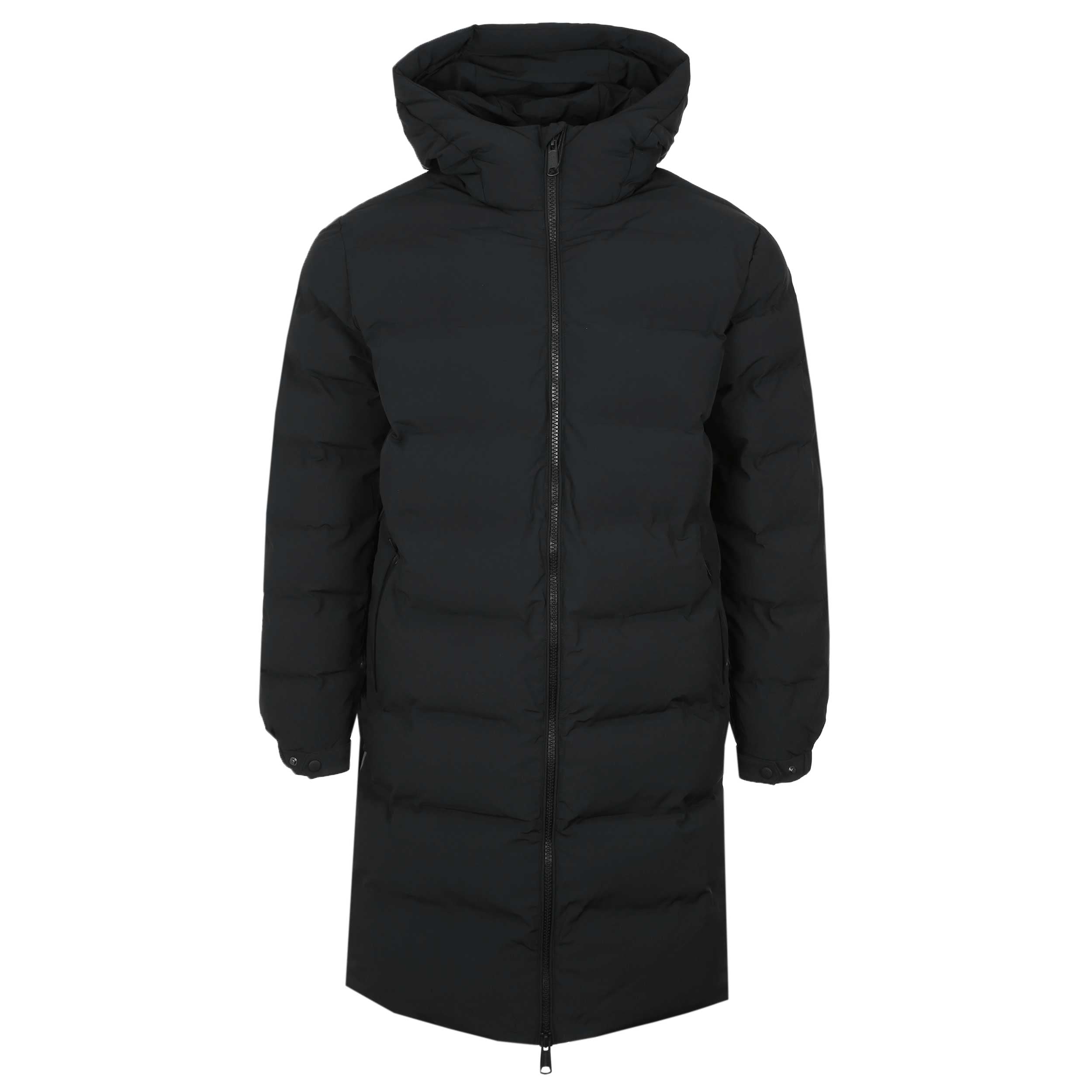 Sandbanks Long Waterproof Puffer Jacket in Black