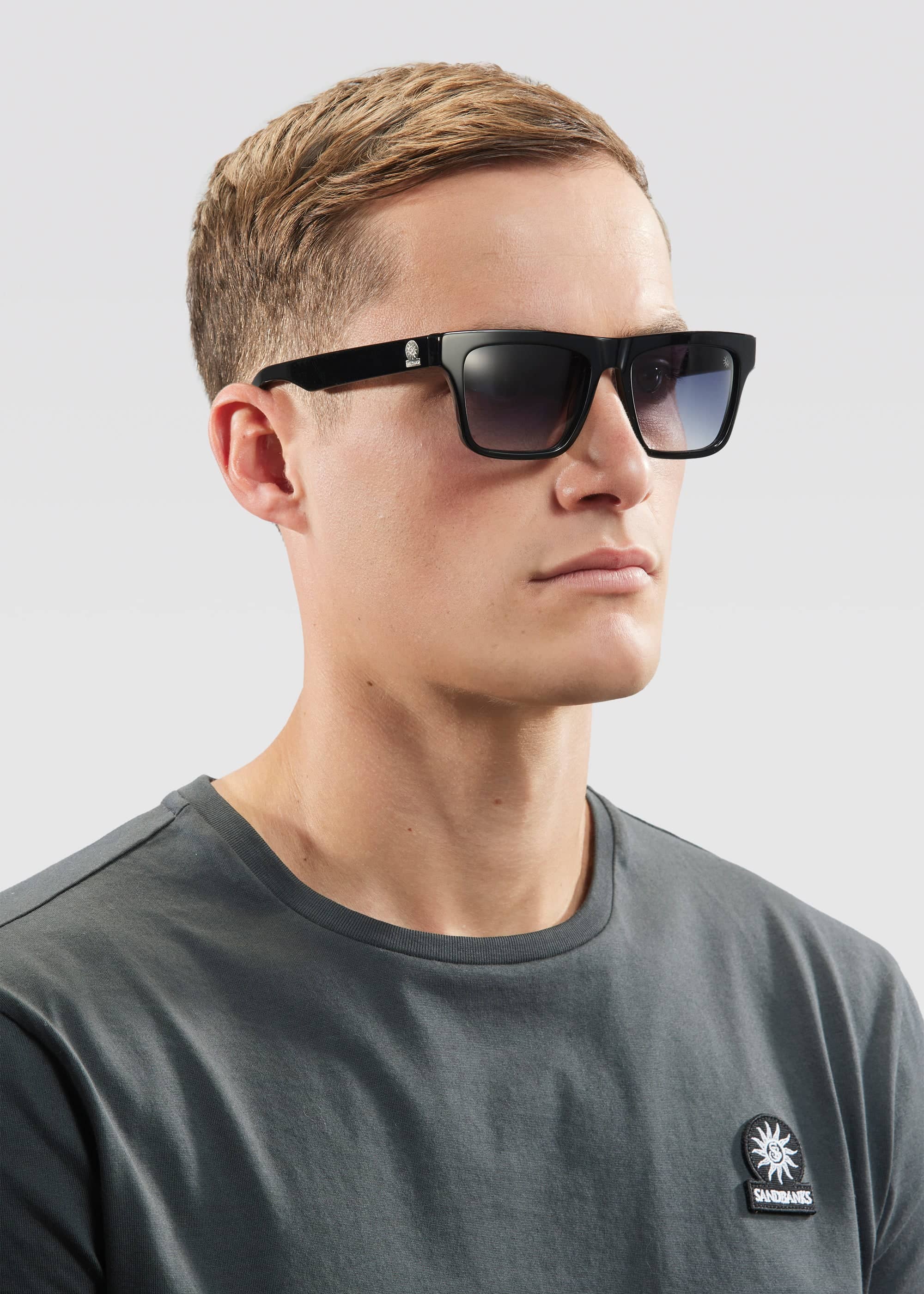 Sandbanks Monaco Sunglasses in Noir