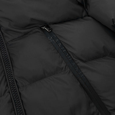 Sandbanks Ravine Mid Puffer Jacket in Black Pocket