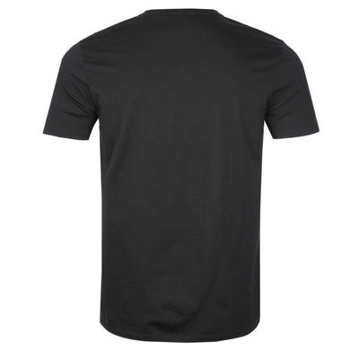 Sandbanks Rubber Badge Logo T Shirt in Black Back