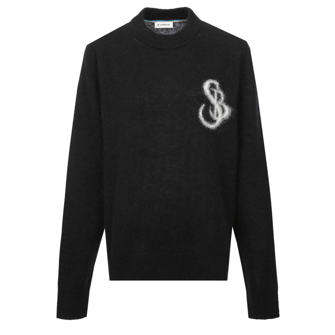 Sandbanks Alpaca Blend SB Intarsia Ladies Jumper in Black Front