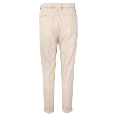 Seinse Elasticated Waistband Trouser in Beige Back
