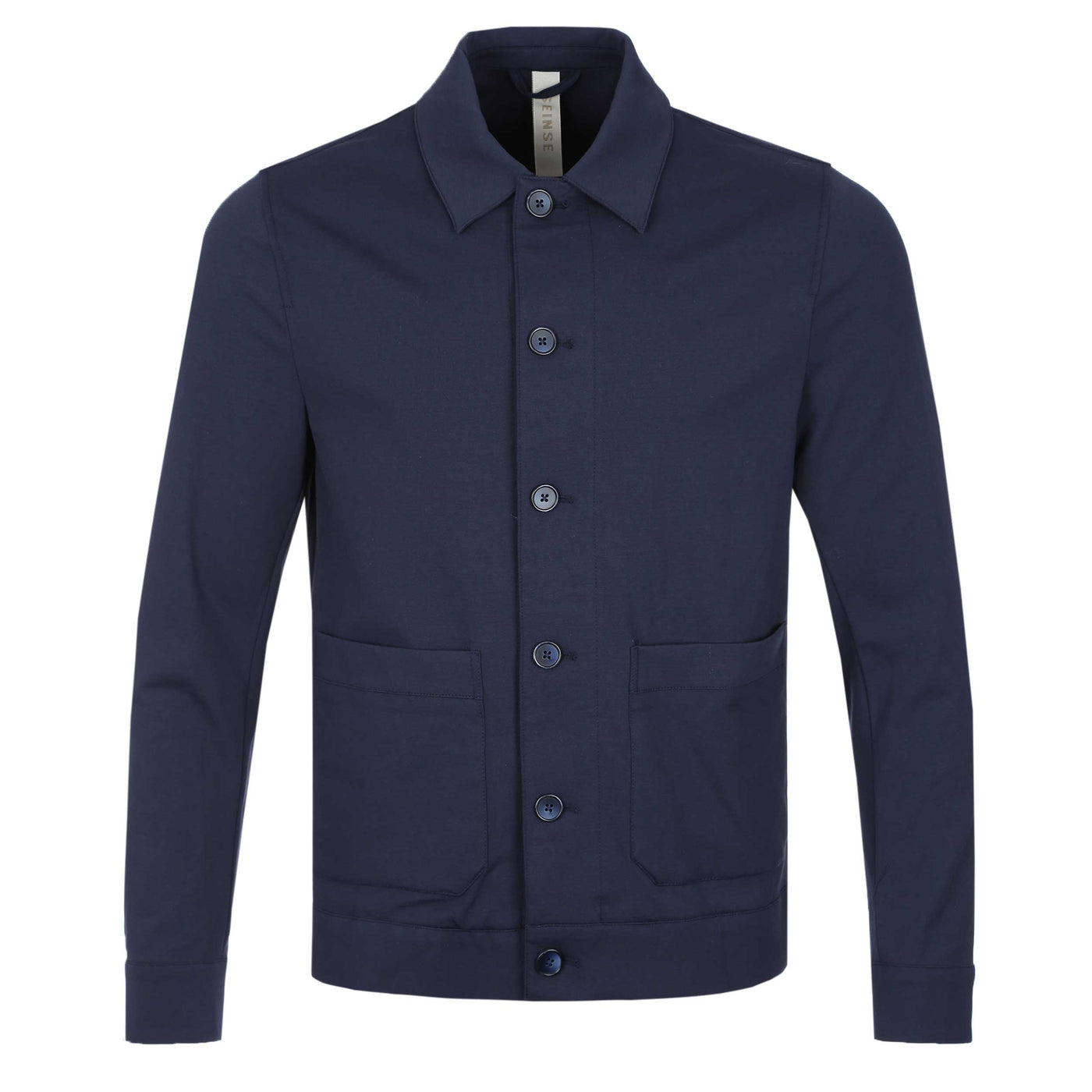 Seinse Patch Pocket Shacket in Navy