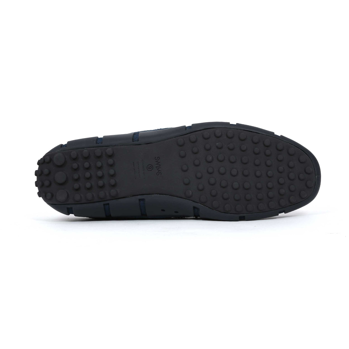 Swims Woven Driver Shoe in Navy Sole