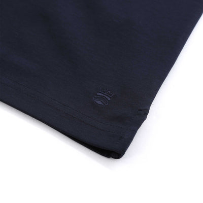 Thomas Maine 3 Button Lux Polo Shirt in Navy Logo