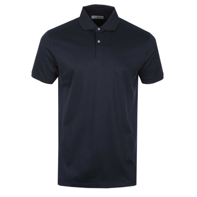 Thomas Maine 3 Button Lux Polo Shirt in Navy Main