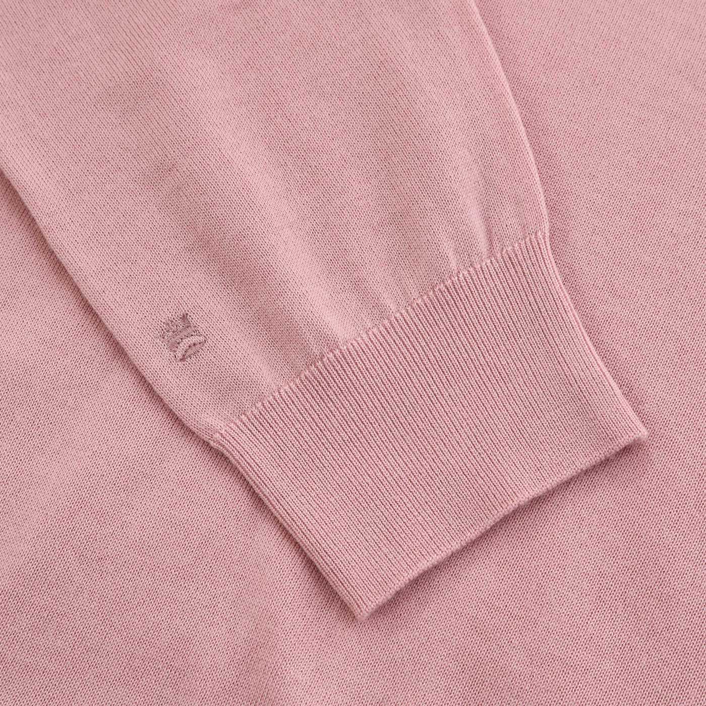 Thomas Maine 1/4 Zip Knitwear in Pink Logo