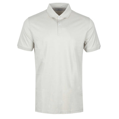 Thomas Maine 3 Button Lux Polo Shirt in Cream