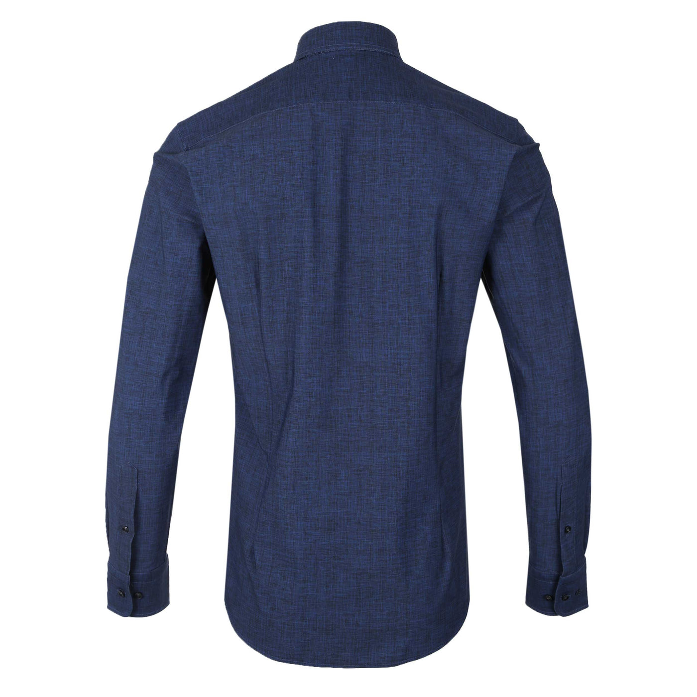 Thomas Maine Canclini Stretch Shirt in Navy Back
