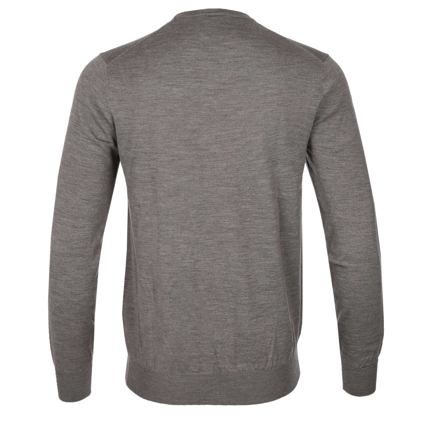 Thomas Maine Crew Neck Knitwear in Light Brown Back