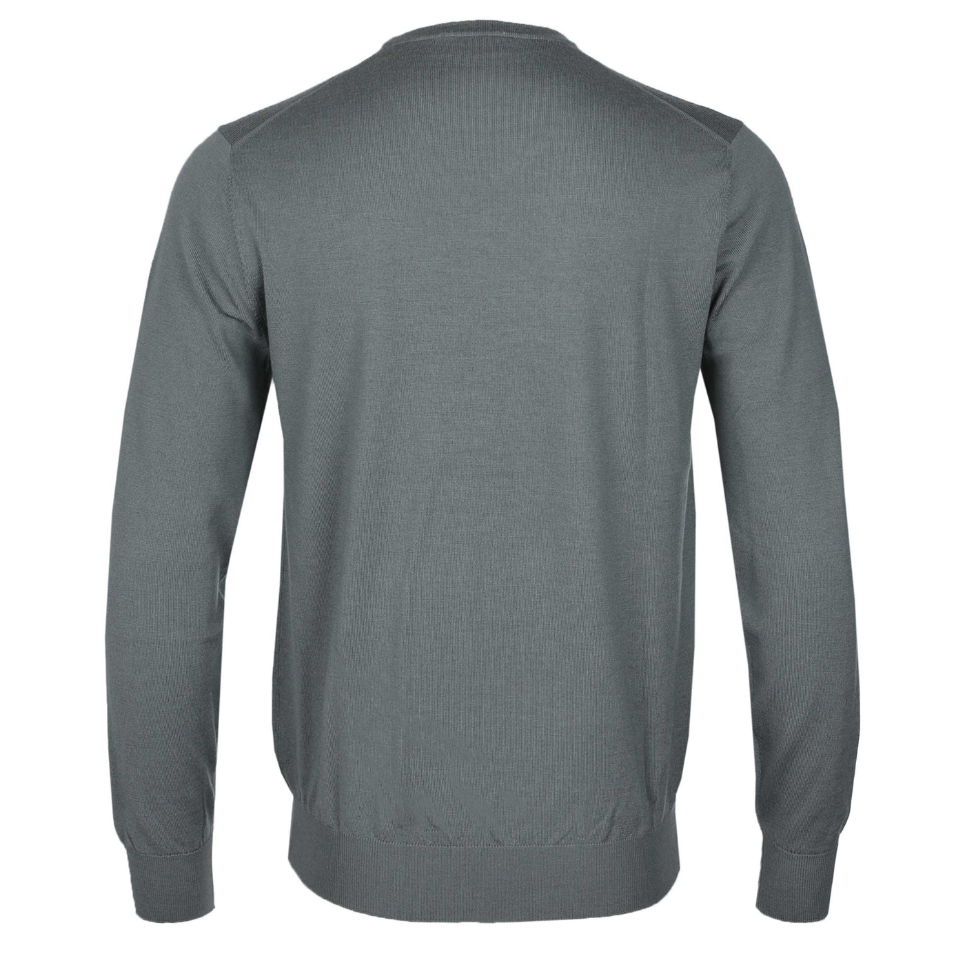 Thomas Maine Crew Neck Knitwear in Sage Green Back