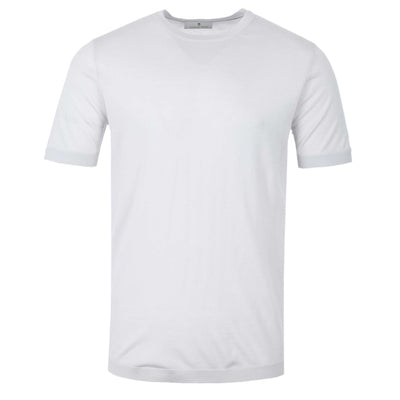 Thomas Maine Merino T-Shirt in Silver