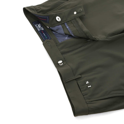 Tramarossa Luis Tech Trouser in Military Khaki Zip