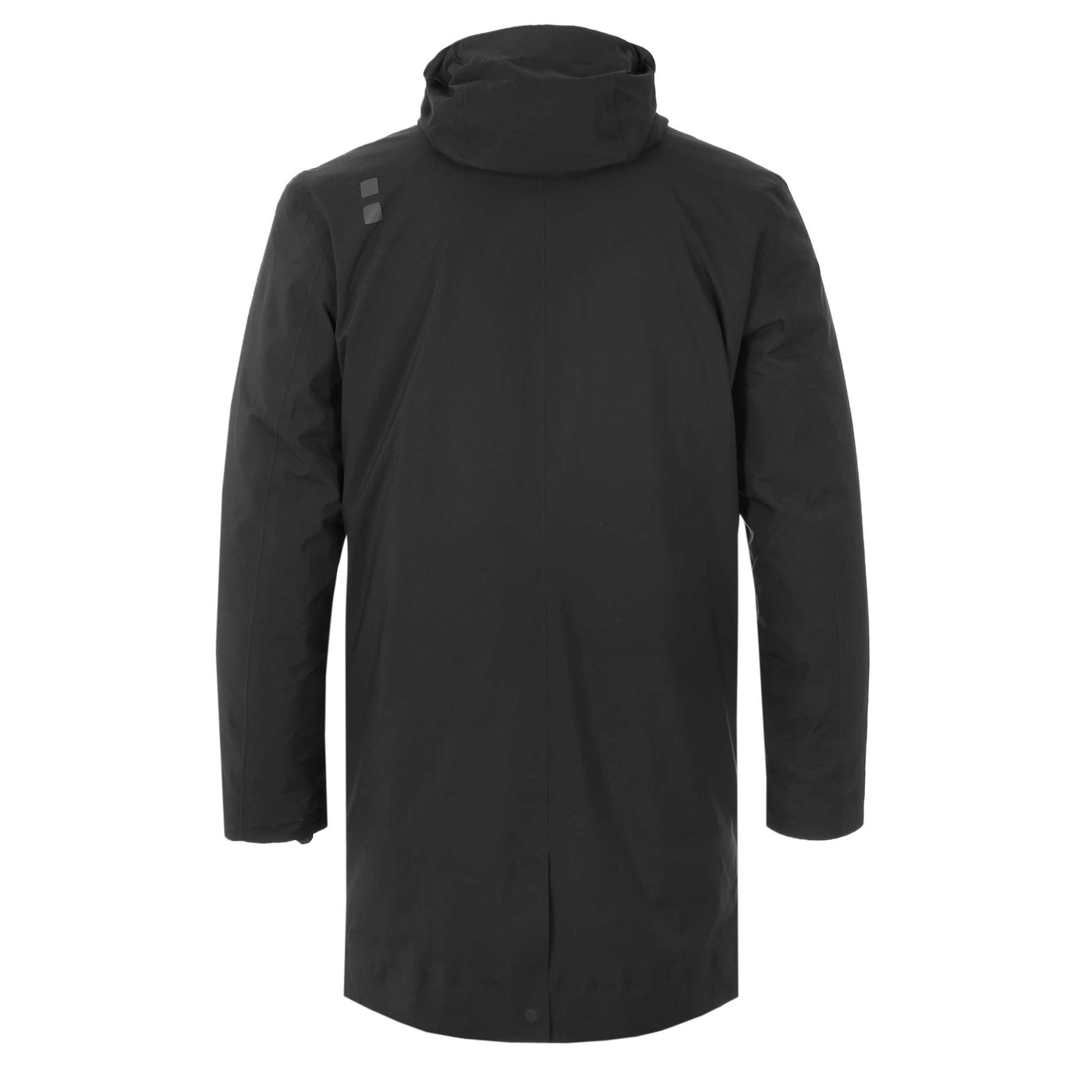 UBR Black Storm Coat in Black Back