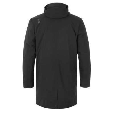 UBR Black Storm Coat in Black Back