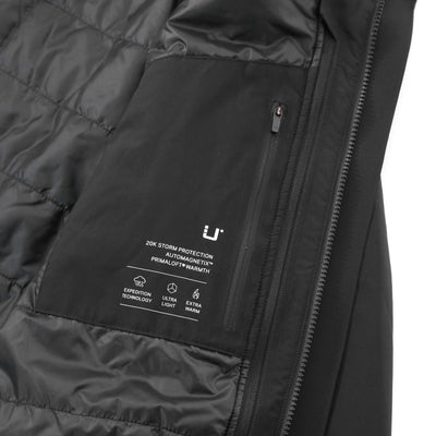 UBR Black Storm Coat in Black Detail