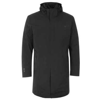 UBR Black Storm Coat in Black Front