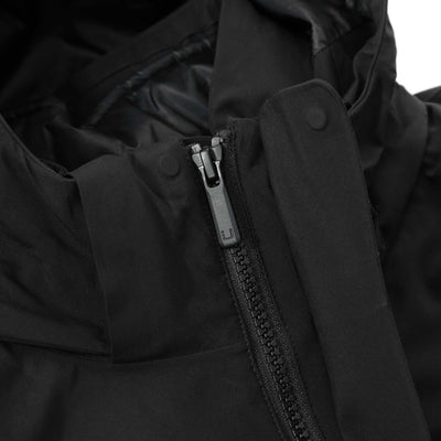 UBR Black Storm Coat in Black Zip Pull