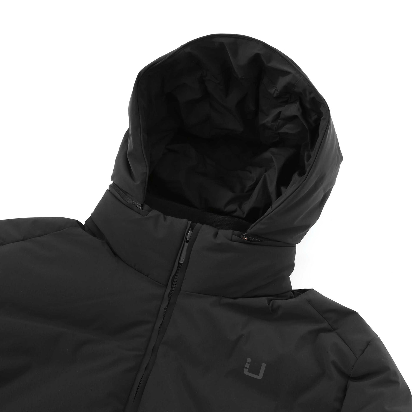 UBR Bolt Jacket in Black Hood