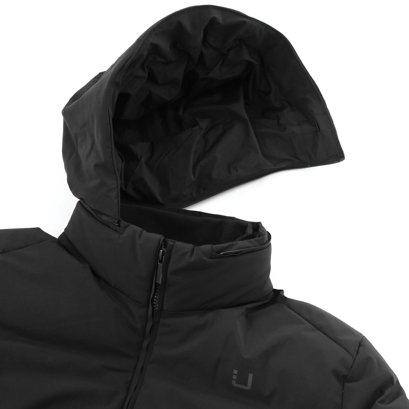 UBR Bolt Jacket in Black Removable Hood