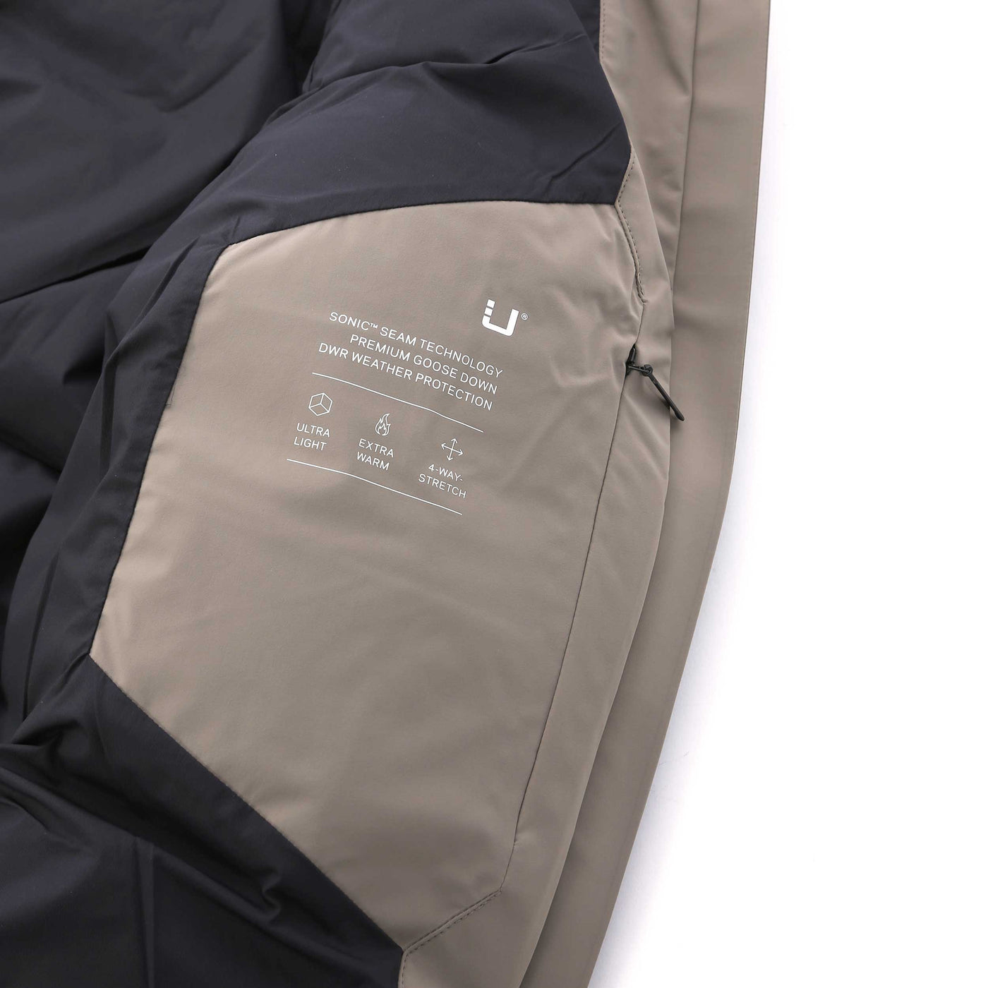 UBR Infinity Ladies Coat in Sand Details