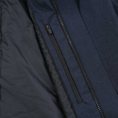 UBR Regulator Coat Japan in Navy Melange Inside Pocket
